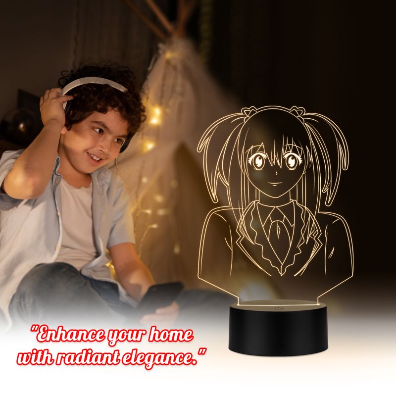 Anime Girl Design Night Lamp